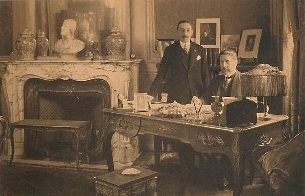 Staff at the Cuban Embassy in Brussels, Belgium, 1927. Creator: Unknown