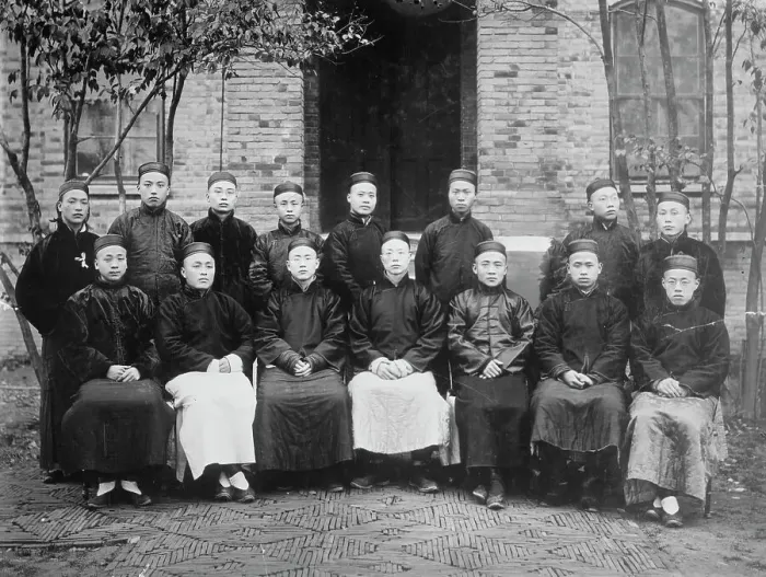 Framed Print : Staff of Univ. of Nanking Magazine, Nanking, China, between c1910 and c1915. Creator: Bain News Service Framed Print : Staff of Univ. of Nanking Magazine, Nanking, China, between c1910 and c1915. Creator: Bain News Service
