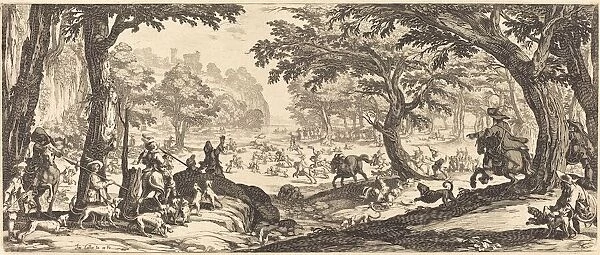 The Stag Hunt, probably 1619. Creator: Jacques Callot