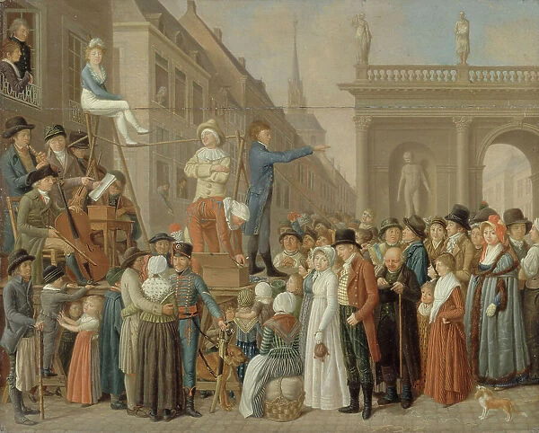 The Stage, between 1800 and 1805. Creators: Louis Leopold Boilly, German school, Philibert Louis Debucourt