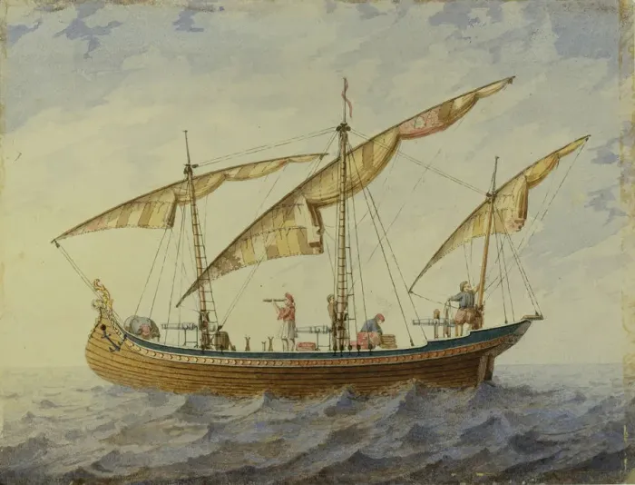 Framed Print : Stage design for the ballet Corsair by A. Adam, 1863. Artist: Roller, Andreas Leonhard (1805-1891) Framed Print : Stage design for the ballet Corsair by A. Adam, 1863. Artist: Roller, Andreas Leonhard (1805-1891)