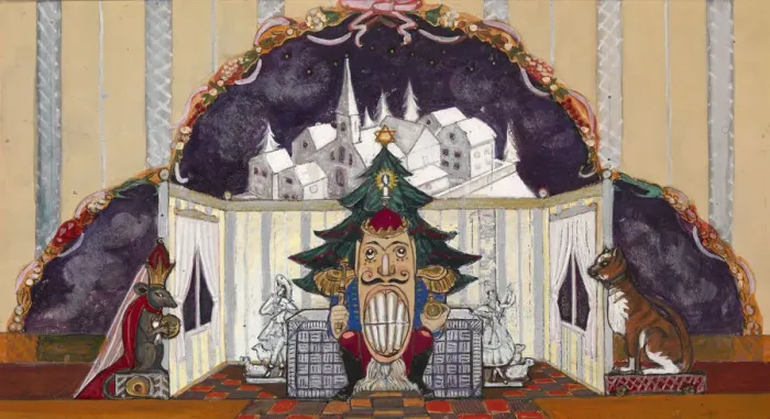 Framed Print : Stage design for the ballet The Nutcracker by P. Tchaykovsky. Artist: Sudeykin, Sergei Yurievich Framed Print : Stage design for the ballet The Nutcracker by P. Tchaykovsky. Artist: Sudeykin, Sergei Yurievich