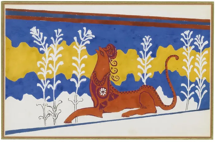 Framed Print : Stage design for the Ballet Phedre, ca 1923. Artist: Bakst, Leon (1866-1924) Framed Print : Stage design for the Ballet Phedre, ca 1923. Artist: Bakst, Leon (1866-1924)