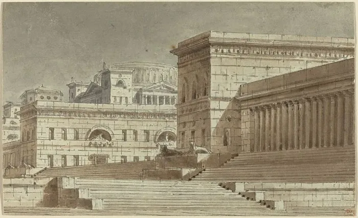 Framed Print : Stage Design. Creator: Unknown Framed Print : Stage Design. Creator: Unknown