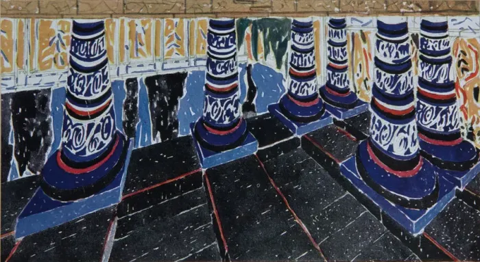 Framed Print : Stage design for the drama Phaedra (Phedre) by Jean Racine, 1923. Artist: Bakst, Leon (1866-1924) Framed Print : Stage design for the drama Phaedra (Phedre) by Jean Racine, 1923. Artist: Bakst, Leon (1866-1924)