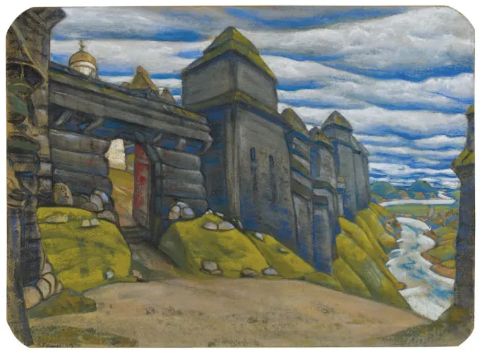 Framed Print : Stage design for the opera Prince Igor by A. Borodin. Artist: Roerich, Nicholas Framed Print : Stage design for the opera Prince Igor by A. Borodin. Artist: Roerich, Nicholas