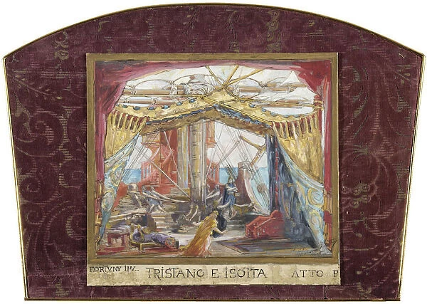 Stage design for the opera Tristan and Isolde by R. Wagner. Artist: Fortuny, Maria (1838-1874)