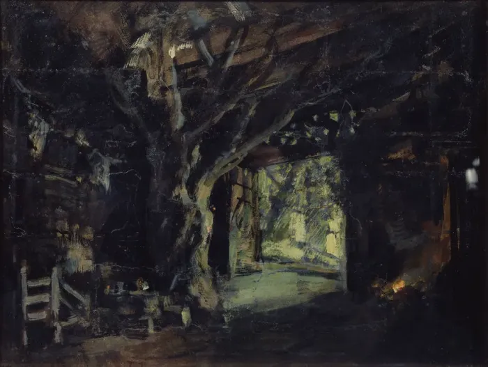 Framed Print : Stage design for the opera The Valkyrie by R. Wagner, 1919. Artist: Korovin, Konstantin Alexeyevich (1861-1939) Framed Print : Stage design for the opera The Valkyrie by R. Wagner, 1919. Artist: Korovin, Konstantin Alexeyevich (1861-1939)