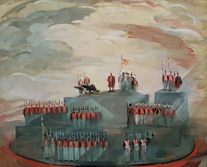 Framed Print : Stage design for the opera War and Peace by S. Prokofiev, 1981. Artist: Zolotaryev, Nikolai Nikolayevich (1915-?) Framed Print : Stage design for the opera War and Peace by S. Prokofiev, 1981. Artist: Zolotaryev, Nikolai Nikolayevich (1915-?)