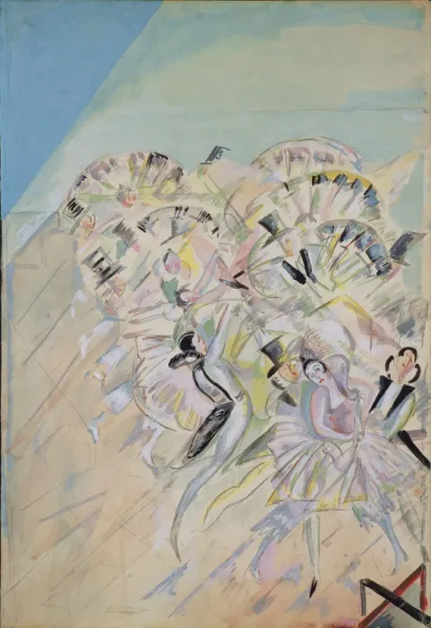 Framed Print : Stage design for the operetta Girofle-Giroflia by Ch. Lecocq, 1922. Artist: Yakulov, Georgi Bogdanovich (1884-1928) Framed Print : Stage design for the operetta Girofle-Giroflia by Ch. Lecocq, 1922. Artist: Yakulov, Georgi Bogdanovich (1884-1928)