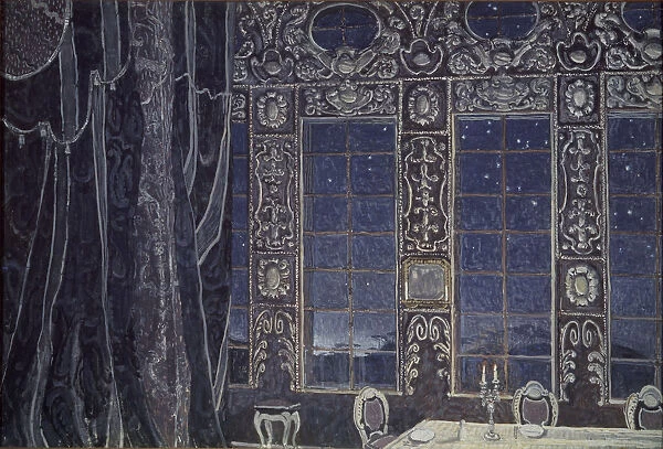 Stage design for the play Don Juan by J. -B. Molliere, 1910. Artist: Golovin, Alexander Yakovlevich (1863-1930)