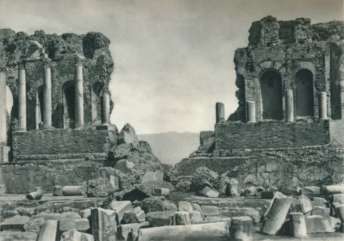 Framed Print : Stage of the Greek Theatre, Taormina, Sicily, Italy, 1927. Artist: Eugen Poppel Framed Print : Stage of the Greek Theatre, Taormina, Sicily, Italy, 1927. Artist: Eugen Poppel