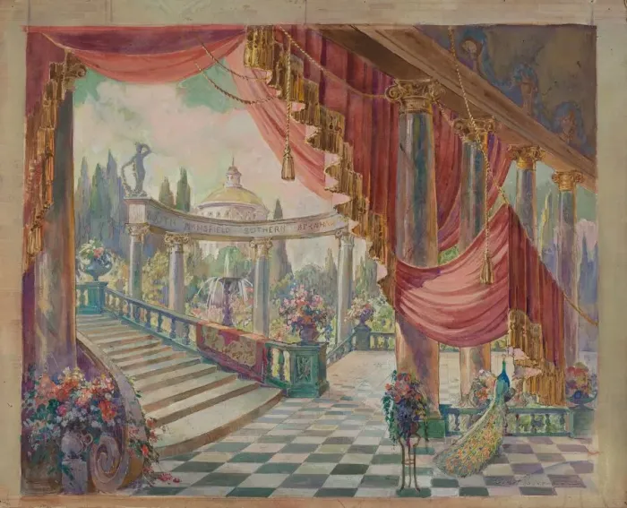 Framed Print : Stage Set, c. 1939. Creator: Gilbert Sackerman Framed Print : Stage Set, c. 1939. Creator: Gilbert Sackerman