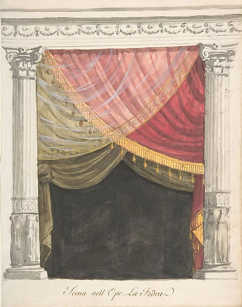 Stage Set for La Fedra, 1800-1900. Creator: Anon