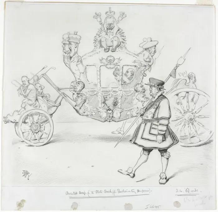 Framed Print : The Stagecoach for Parliamentary Purposes (recto) Study for Cab and Front Left Wheel Framed Print : The Stagecoach for Parliamentary Purposes (recto) Study for Cab and Front Left Wheel