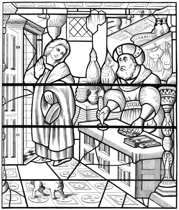 Framed Print : A stained glass window in the church of St Alpin, Chalons, France, 1849. Artist: F de Lasteyrie Framed Print : A stained glass window in the church of St Alpin, Chalons, France, 1849. Artist: F de Lasteyrie