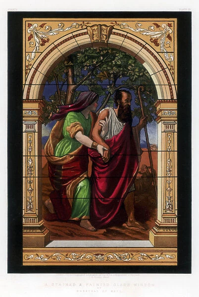 A Stained and Painted Glass Window, 19th century. Artist: John Burley Waring