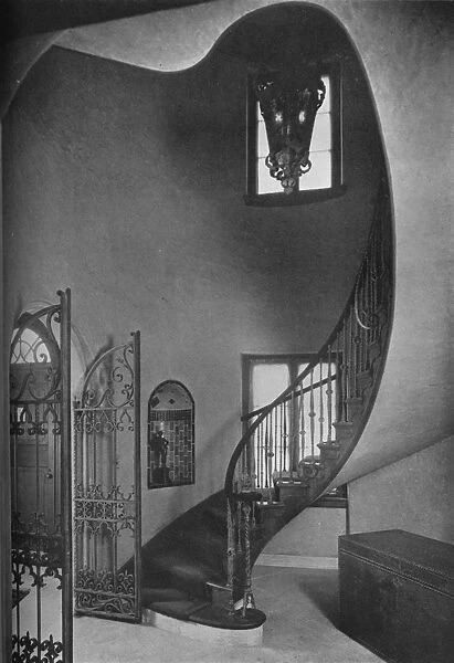 Stair hall, Casa Bournita, Greens Farms, Westport, Connecticut, 1926