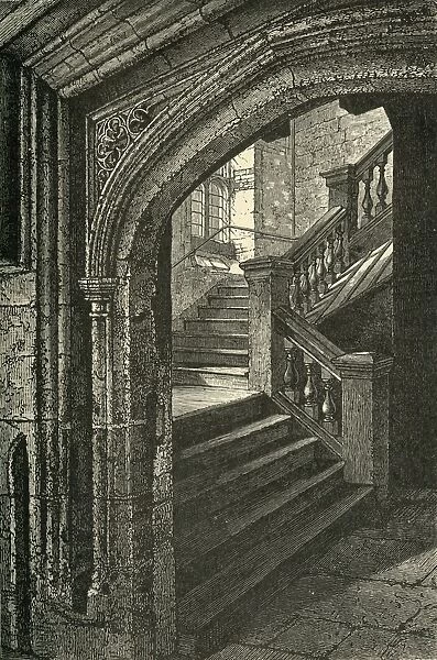 Staircase to the Chapel and Upper School, 1911. Creator: Unknown