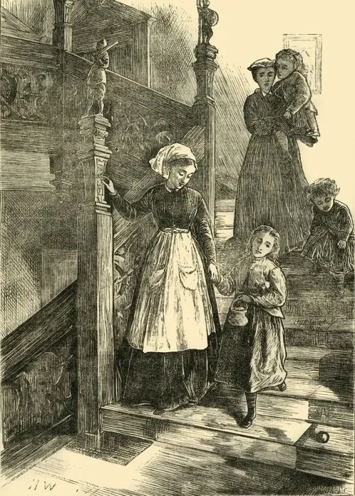 Framed Print : Staircase of Cromwell House, 1876, (c1876). Creator: Unknown Framed Print : Staircase of Cromwell House, 1876, (c1876). Creator: Unknown