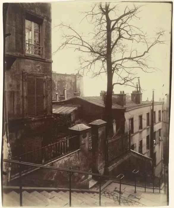 Framed Print : Staircase, Montmartre, 1921. Creator: Atget, Eugene (1857-1927) Framed Print : Staircase, Montmartre, 1921. Creator: Atget, Eugene (1857-1927)