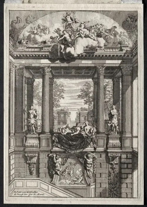 Framed Print : Staircase at the Palace of Voorst in Holland. Creator: Daniel Marot (French, 1655-1718) Framed Print : Staircase at the Palace of Voorst in Holland. Creator: Daniel Marot (French, 1655-1718)