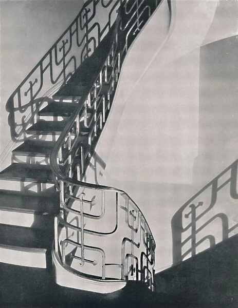 Staircase railing in monel metal designed for a New York residence, 1933