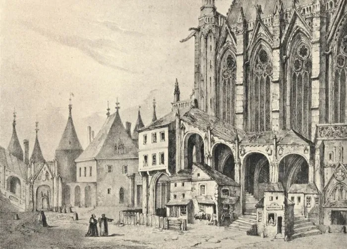 Framed Print : The Staircase of the Sainte-Chapelle, 1700 (1915) Framed Print : The Staircase of the Sainte-Chapelle, 1700 (1915)