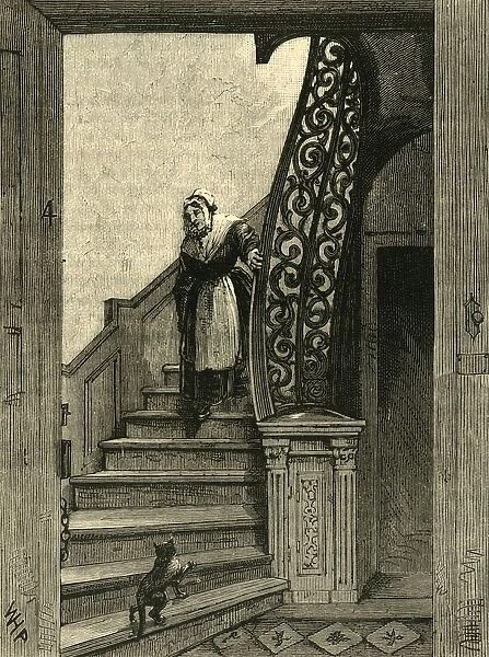 Staircase in Southampton House, c1872. Creator: Unknown