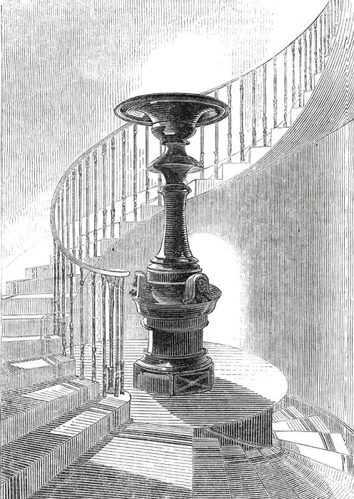 Framed Print : Staircase and Tazza, Lansdown Tower, 1845. Creator: Unknown Framed Print : Staircase and Tazza, Lansdown Tower, 1845. Creator: Unknown