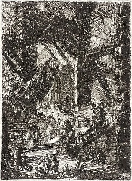 The Staircase with Trophies, 1761. Creator: Giovanni Battista Piranesi