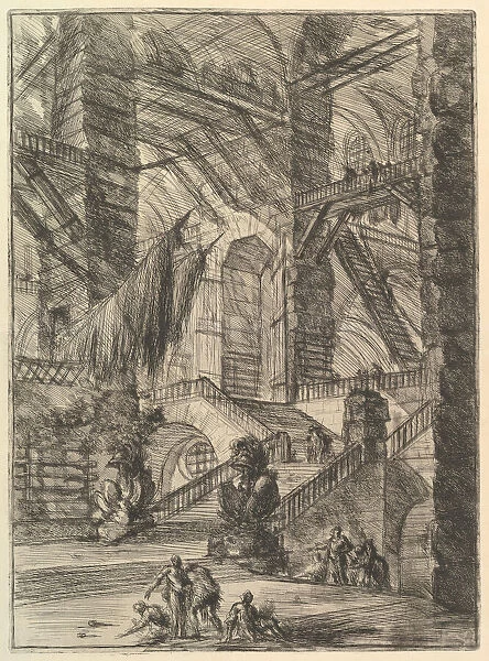 The Staircase with Trophies, from Carceri d invenzione (Imaginary Prisons), ca. 1749-50