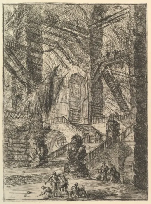 Framed Print : The Staircase with Trophies, from Carceri d invenzione (Imaginary Prisons), ca. 1749-50 Framed Print : The Staircase with Trophies, from Carceri d invenzione (Imaginary Prisons), ca. 1749-50
