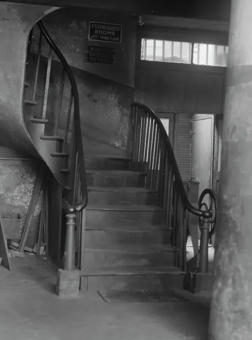 Framed Print : Stairway, New Orleans or Charleston, South Carolina, between 1920 and 1926. Creator: Arnold Genthe Framed Print : Stairway, New Orleans or Charleston, South Carolina, between 1920 and 1926. Creator: Arnold Genthe