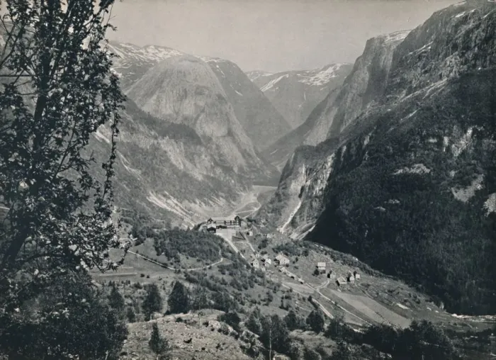 Framed Print : Stalheim and Naerodal, 1914. Creator: Unknown Framed Print : Stalheim and Naerodal, 1914. Creator: Unknown