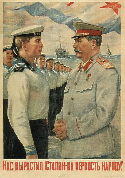 Stalin brought us up loyal to the people!, 1947. Artist: Golub, Pyotr Semyonovich (1913-1953)
