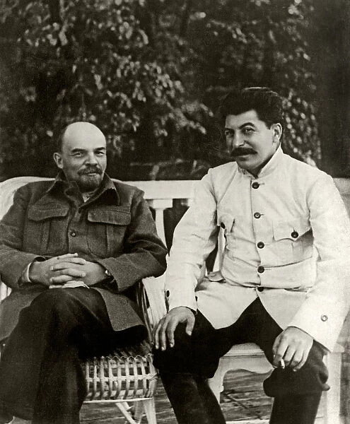Stalin and Lenin. August 1922, 1922