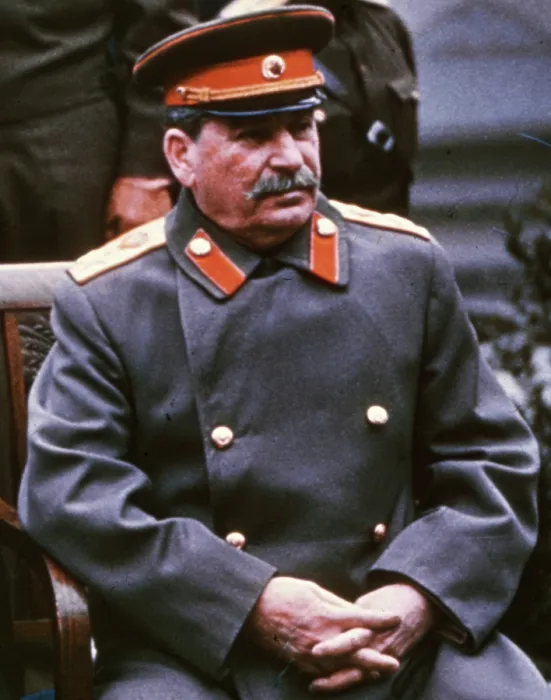 Framed Print : Stalin, Yalta Conference, February, 1945. This Kodak Kodachrome photograph was not colorized. Creators: Central Office of Information, Unknown Framed Print : Stalin, Yalta Conference, February, 1945. This Kodak Kodachrome photograph was not colorized. Creators: Central Office of Information, Unknown