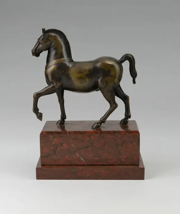 Framed Print : Stallion (one of a pair), c. 1650. Creator: Unknown Framed Print : Stallion (one of a pair), c. 1650. Creator: Unknown