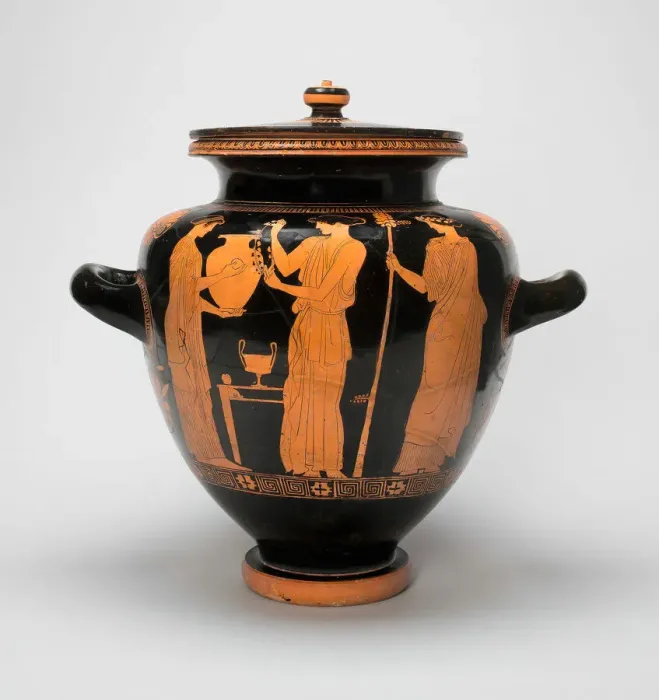 Framed Print : Stamnos (Mixing Jar), about 450 BCE. Creator: Chicago Painter Framed Print : Stamnos (Mixing Jar), about 450 BCE. Creator: Chicago Painter