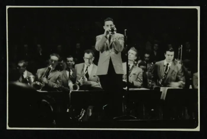 Framed Print : The Stan Kenton Orchestra in concert, 1956. Artist: Denis Williams Framed Print : The Stan Kenton Orchestra in concert, 1956. Artist: Denis Williams