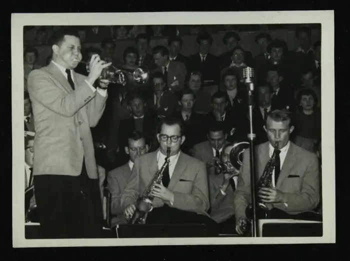 Framed Print : The Stan Kenton Orchestra in concert, 1956. Artist: Denis Williams Framed Print : The Stan Kenton Orchestra in concert, 1956. Artist: Denis Williams