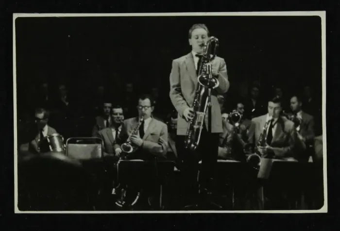 Framed Print : The Stan Kenton Orchestra in concert, 1956. Artist: Denis Williams Framed Print : The Stan Kenton Orchestra in concert, 1956. Artist: Denis Williams