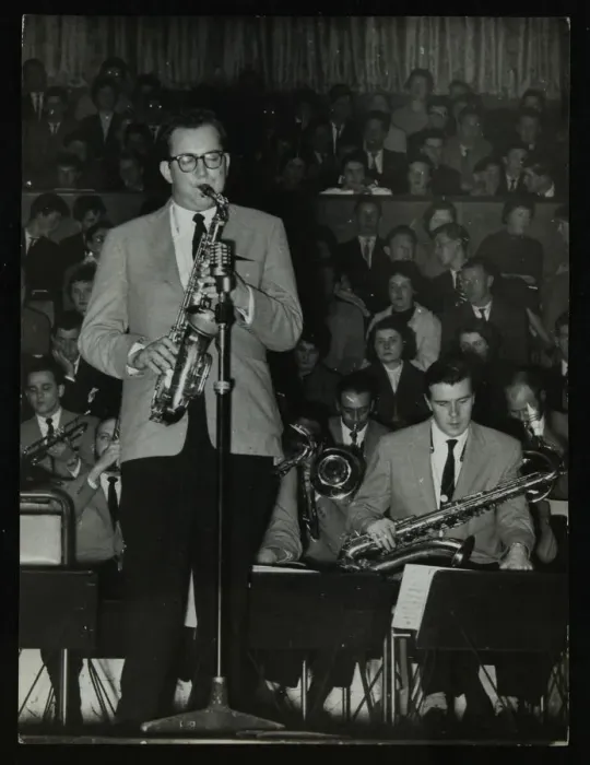 Framed Print : The Stan Kenton Orchestra in concert, 1956. Artist: Denis Williams Framed Print : The Stan Kenton Orchestra in concert, 1956. Artist: Denis Williams
