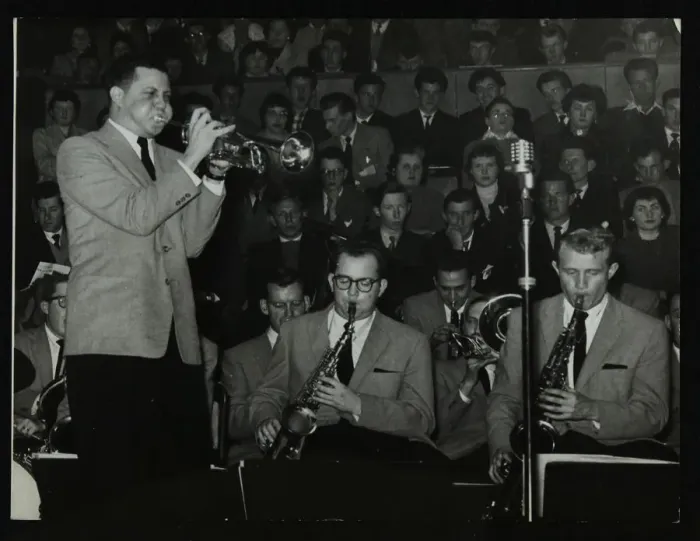 Framed Print : The Stan Kenton Orchestra in concert, 1956. Artist: Denis Williams Framed Print : The Stan Kenton Orchestra in concert, 1956. Artist: Denis Williams