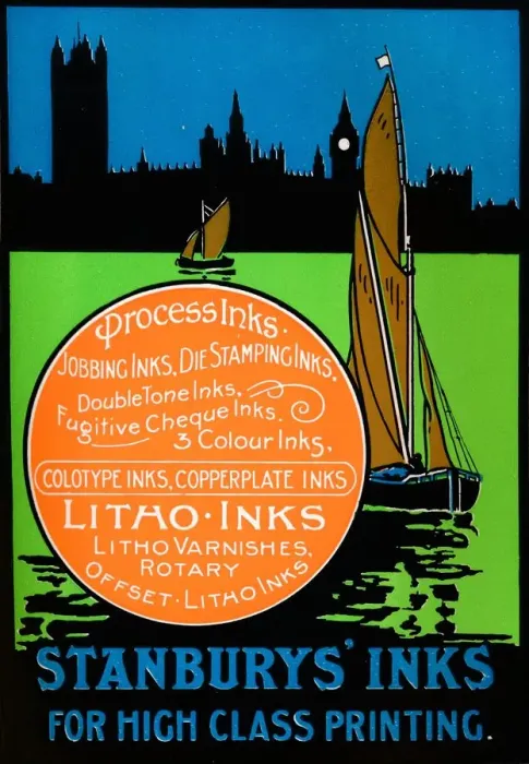 Framed Print : Stanburys Inks for High Class Printing, 1917 Framed Print : Stanburys Inks for High Class Printing, 1917
