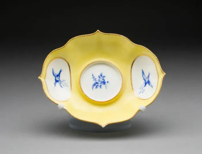 Framed Print : Stand for a Mustard Pot, Vincennes, 1751 / 52. Creators: Vincennes Porcelain Manufactory Framed Print : Stand for a Mustard Pot, Vincennes, 1751 / 52. Creators: Vincennes Porcelain Manufactory