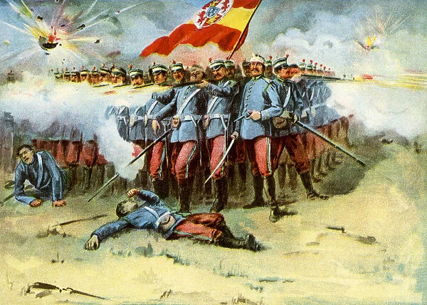 The Last Stand, square of Spanish infantry, Spanish-American War, 1898