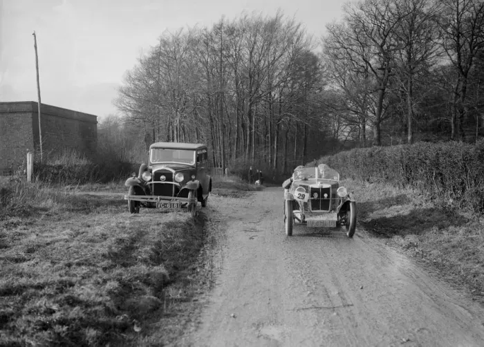Framed Print : Standard 2-seater MG M Type of CF Sumner competing in the MG Car Club Trial, 1931 Framed Print : Standard 2-seater MG M Type of CF Sumner competing in the MG Car Club Trial, 1931
