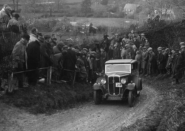 Standard of AV Spotiswoode competing in the MCC Exeter Trial, Ibberton Hill, Dorset, 1930